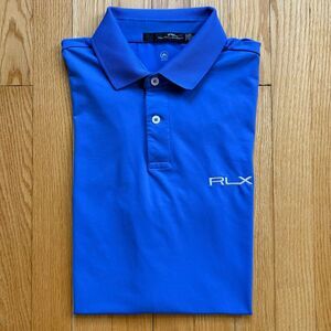 RLX Ralph Lauren Men’s Short Sleeve Golf Polo Shirt Medium Royal Blue